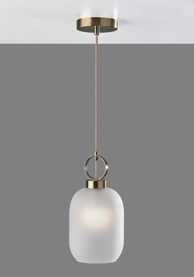 Adesso® Lancaster Antique Brass Pendant-1