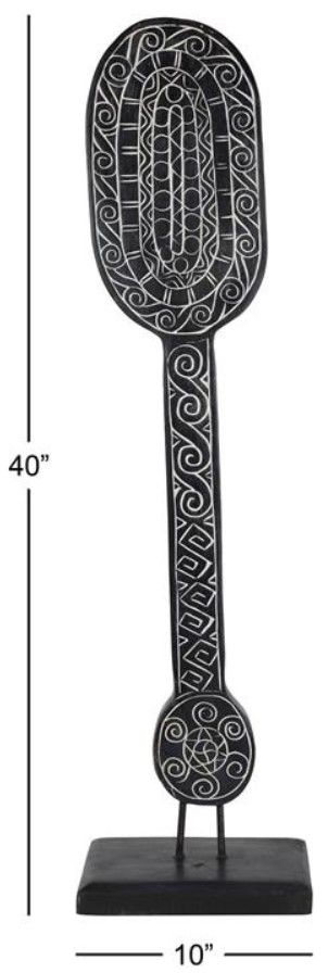 Deco Marche Black Paddle Sculpture-2