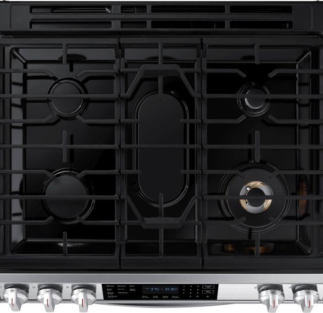 Samsung 30" Fingerprint Resistant Stainless Steel Front Control Slide-In Gas Range-1