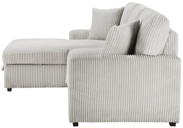 Homelegance® Marsh 2-Piece Gray Left-Arm Facing Sectional and Chaise-4