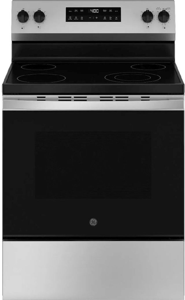 GE® 400 Series 30" Stainless Steel Freestanding Electric Range-0