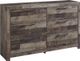 Benchcraft® Derekson 5-Piece Multi Gray Full Youth Panel Headboard Bed Set-2