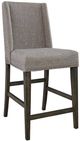 Liberty Furniture Double Bridge Dark Chestnut/Gray Upholstered Counter Chair-0