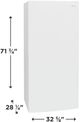 Frigidaire® 33" 20.0 Cu. Ft. White Upright Freezer-2
