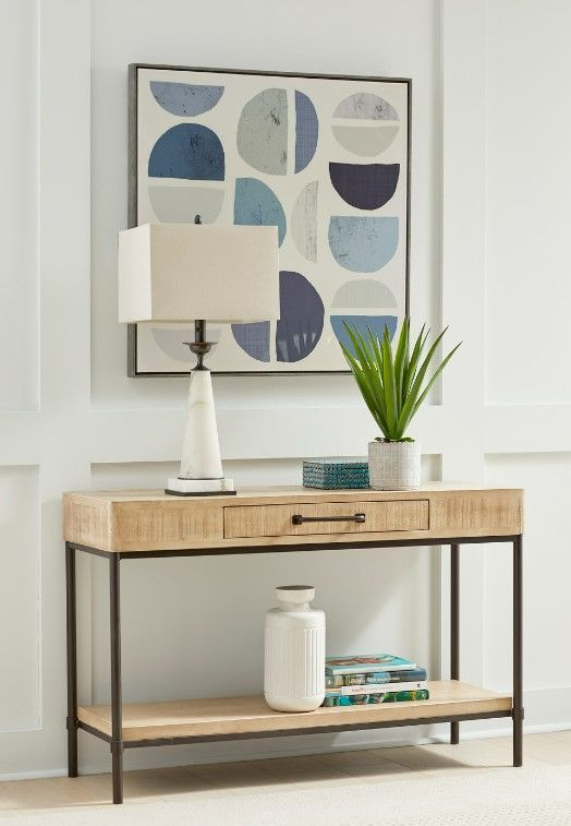 aspenhome® Logan Wheat Sofa Table-1
