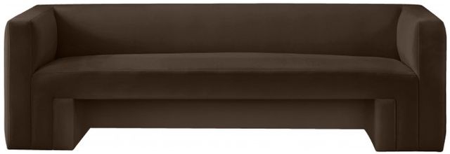 Meridian Furniture Henson Brown Velvet Sofa-1