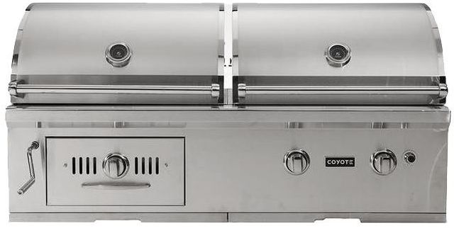 Coyote® Centaur Hybrid 50" Built in Liquid Propane Gas/ Charcoal Grill-Stainless Steel
