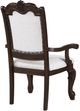 Crown Mark Kiera Coffee Brown Upholstered Dining Arm Chair-3