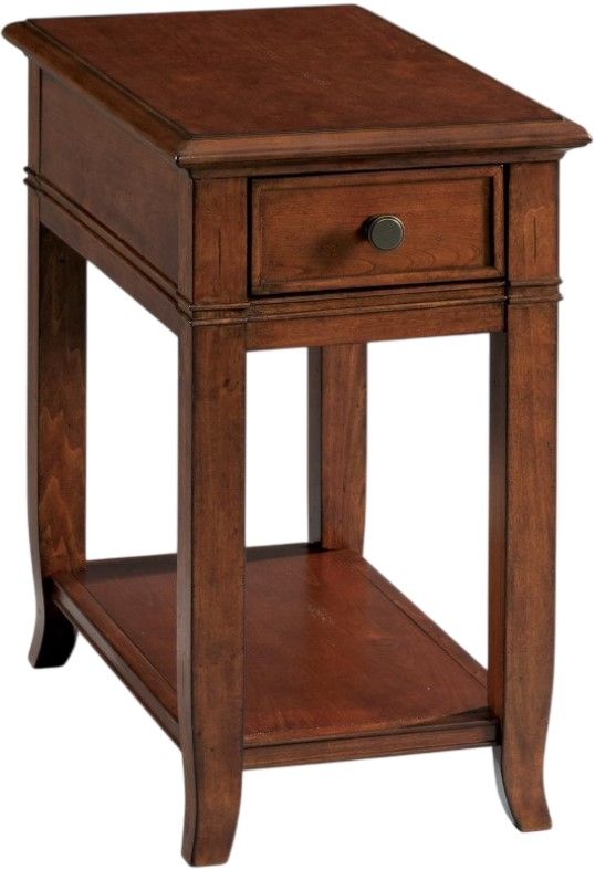 Riverside Furniture Campbell Burnished Cherry Chairside Table