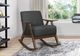 Homelegance® Waithe Dark Gray/Dark Walnut Rocking Chair-1