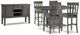 Signature Design by Ashley® Hallanden 6-Piece Gray Counter Height Dining Room Set-0