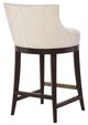 Century® Dutton Beige/Espresso Swivel Counter Stool-1