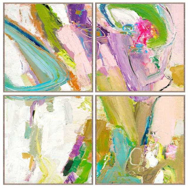 Classic Home Swoosh 4-Piece Painting by Buddy Whitlock Set -0