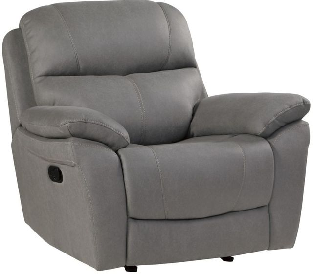 Homelegance® Longvale Gray Glider Reclining Chair-0