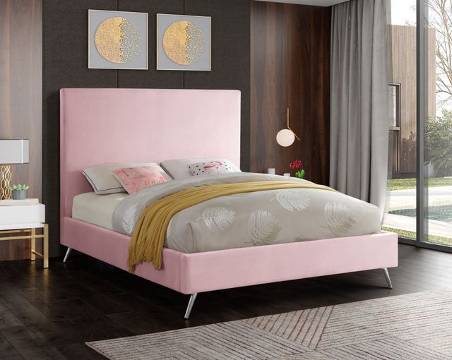 Meridian Furniture Jasmine Pink Queen Bed-3