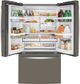 GE® 36" 23.1 Cu. Ft. Fingerprint Resistant Slate Counter Depth French Door Refrigerator-2