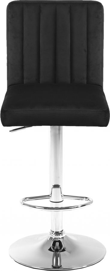 Meridian Furniture Joel Black Velvet Adjustable Stool-1