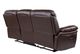 Man Wah Brown Leather Reclining Sofa-4