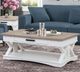 Parker House® Americana Modern Weathered Natural Cocktail Table with Cotton Top-1