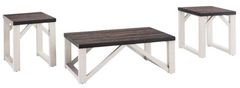 Signature Design by Ashley® Dorrinson 3-Piece Brown Occasional Table with Antique White Set