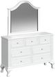Elements International Jesse 4-Piece White Youth Full Panel Bedroom Set-3
