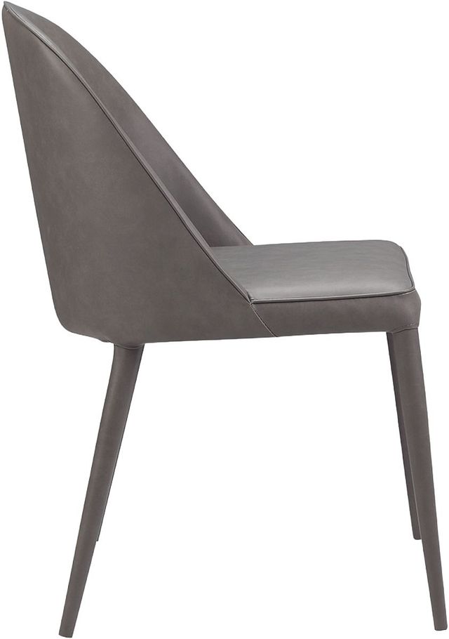 Moe's Home Collection Burton 2-Piece Dark Grey Dining Chair Set-2