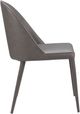 Moe's Home Collection Burton 2-Piece Dark Grey Dining Chair Set-2