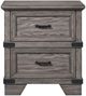Intercon Forge Wire Brushed Steel Gray Nightstand-2