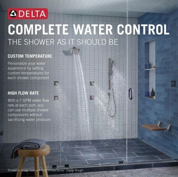 Delta Universal Showering ShowerSense Digital 4-Port Thermostatic Shower Rough-4