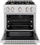 ZLINE Select 30" Satin Stainless Steel Pro Style Dual Fuel Range-1