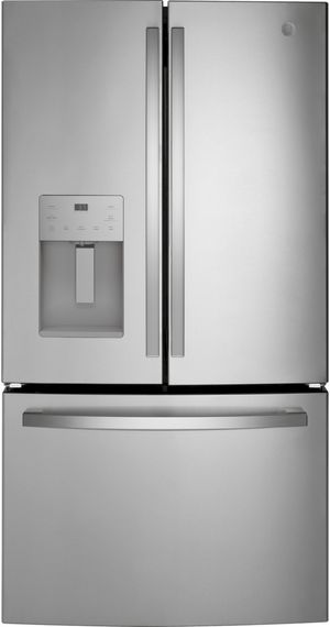 GE 36 in. 20.6 Cu. Ft. Fingerprint Resistant Stainless Steel Counter Depth French Door Refrigerator