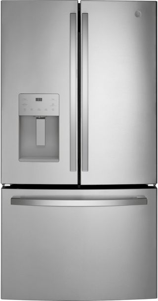GE® 36 in. 20.6 Cu. Ft. Fingerprint Resistant Stainless Steel Counter Depth French Door Refrigerator