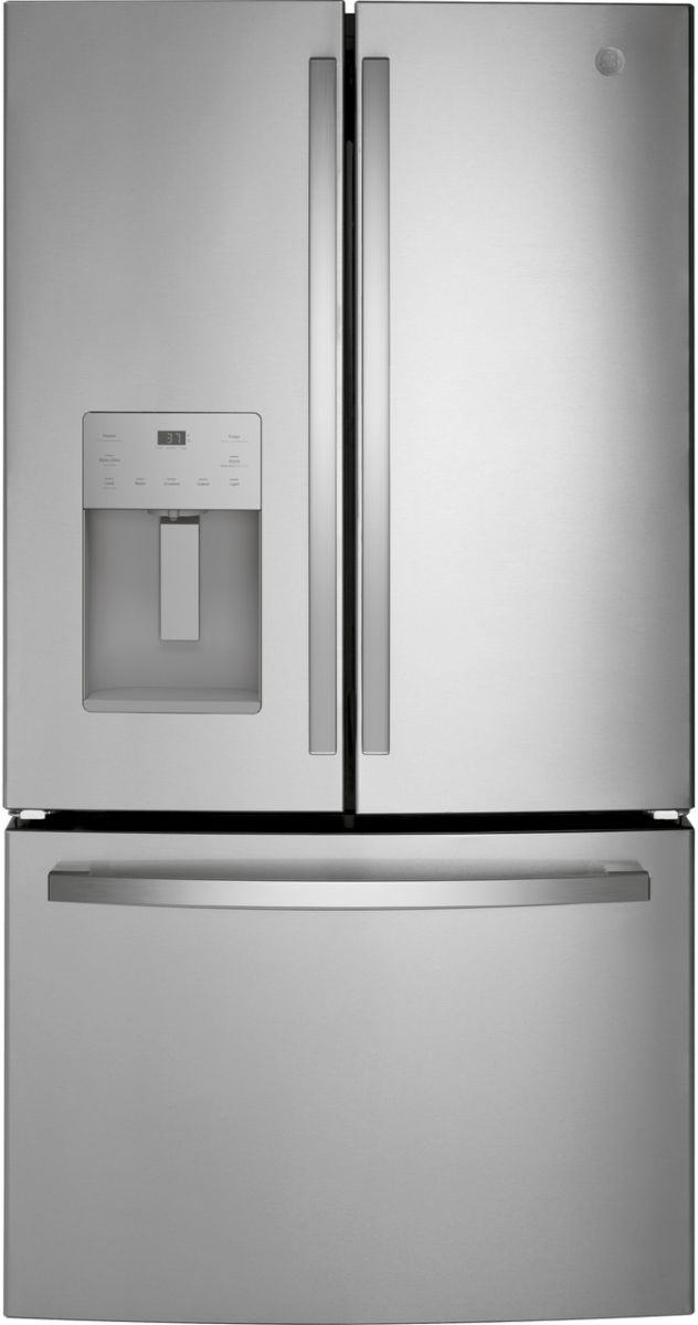 GE® 36 in. 20.6 Cu. Ft. Fingerprint Resistant Stainless Steel Counter Depth French Door Refrigerator