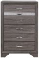 Global Furniture USA Seville 5-Piece Dark Gray Full Bedroom Set-4