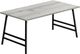 Monarch Specialties Inc. Gray 40"L Coffee Table with Metal A-Frame Legs-0