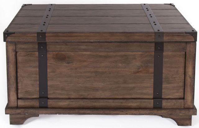 Liberty Furniture Aspen Skies Weathered Brown Storage Trunk-0