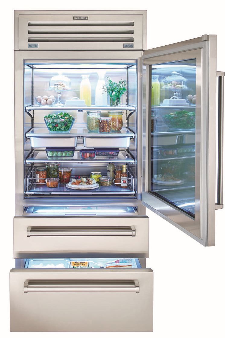 Sub-Zero® PRO Series 22.7 Cu. Ft. Stainless Steel Bottom