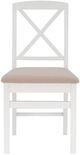 Linon Torino 2-Piece White X-Back Dining Chair-2