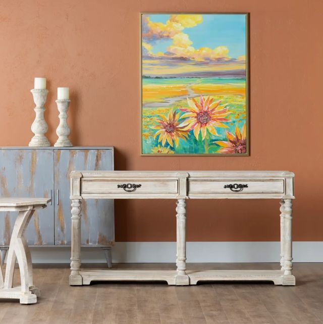 Crestview Collection Abbott Natural Console Table-1