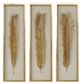 Uttermost® Palma 3-Piece Gold Shadow Boxes Wall Art Set-0