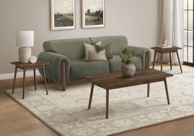 Monarch Specialties Inc. 3-Piece Walnut Table Set-1