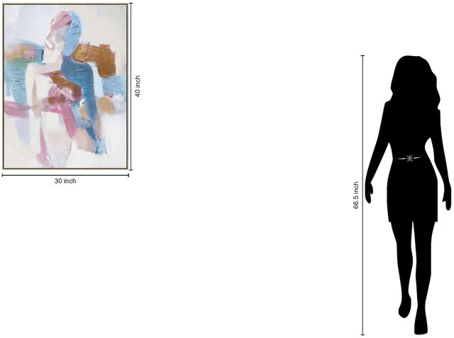 Classy Living Ethereal Blush Figure Wall Art-2