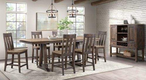 Intercon Transitions Driftwood/Sable 21" Dining Side Chair-1
