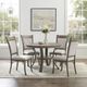 Powell® Franklin 5-Piece Beige/Pewter Dining Set-4
