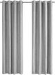 Monarch Specialties Inc. 2-Piece Silver 52" x 95" Room Darkening Curtain Panel Set-0