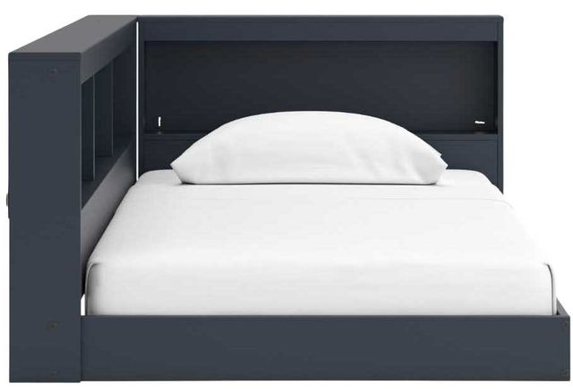 Signature Design by Ashley® Simmenfort Navy Blue Twin Storage Bookcase Bed-2
