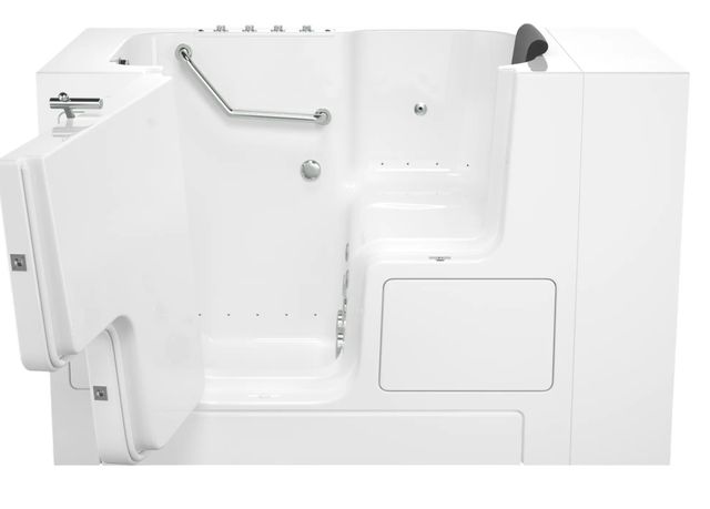 American Standard Gelcoat Premium Series White 32" x 52" Walk-In Tub with Combination Air Spa and Whirlpool Systems - Left-Hand Drain-1
