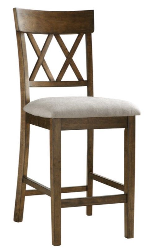 Homelegance® Balin Brown Counter Height Chair-0