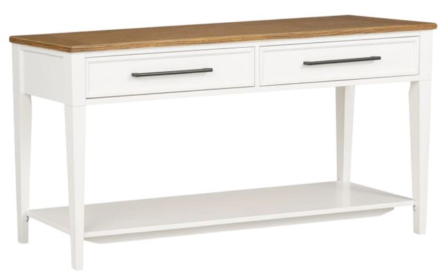 Legacy Classic Jasper Toasted Coconut Sofa Table with Natural White Base-0