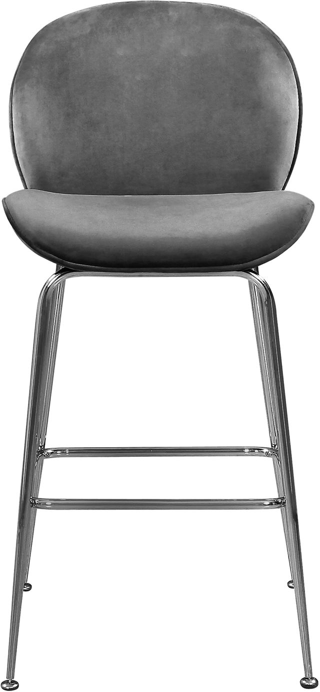 Meridian Furniture Paris Gray Velvet Counter Stool-2